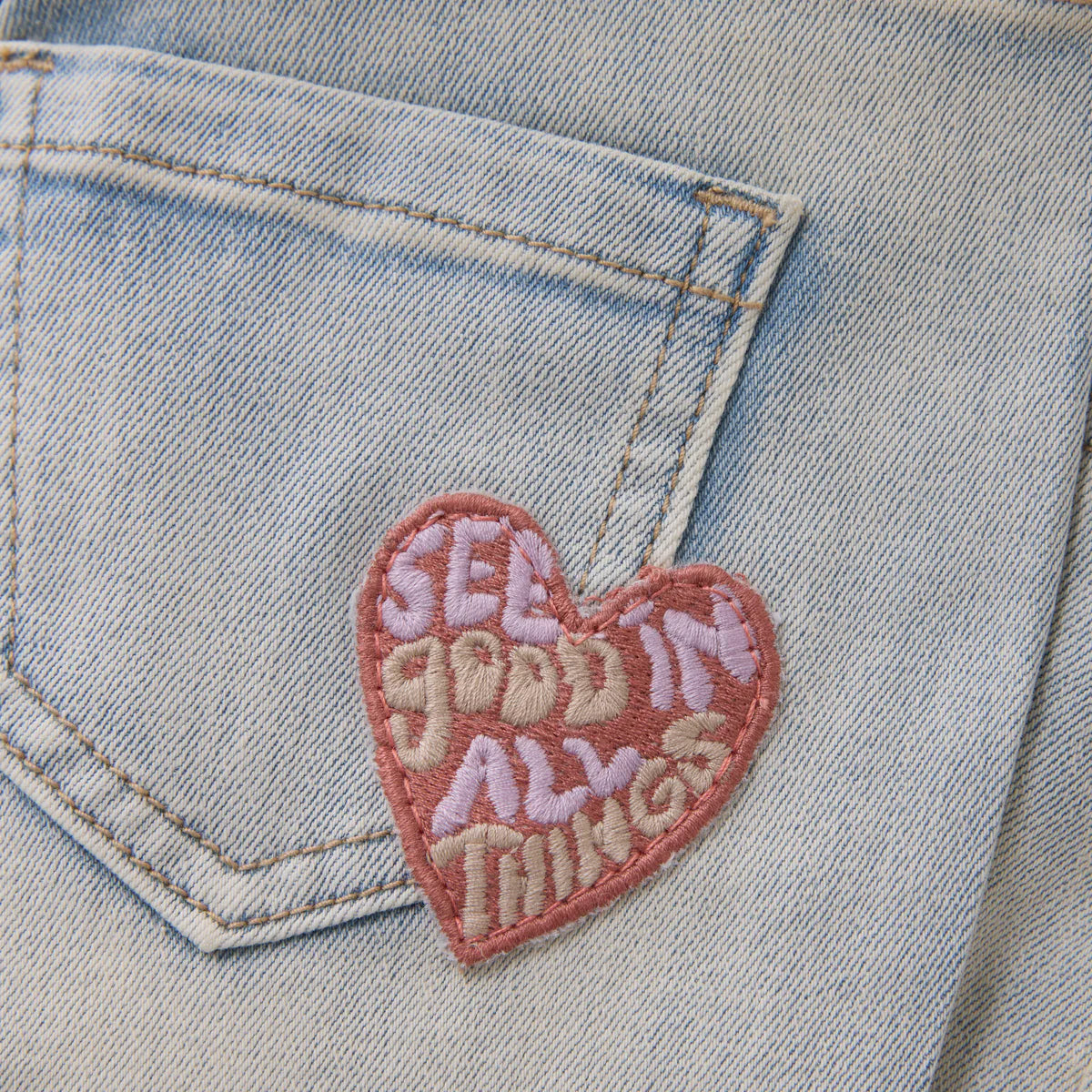 Daily7 denim short heart