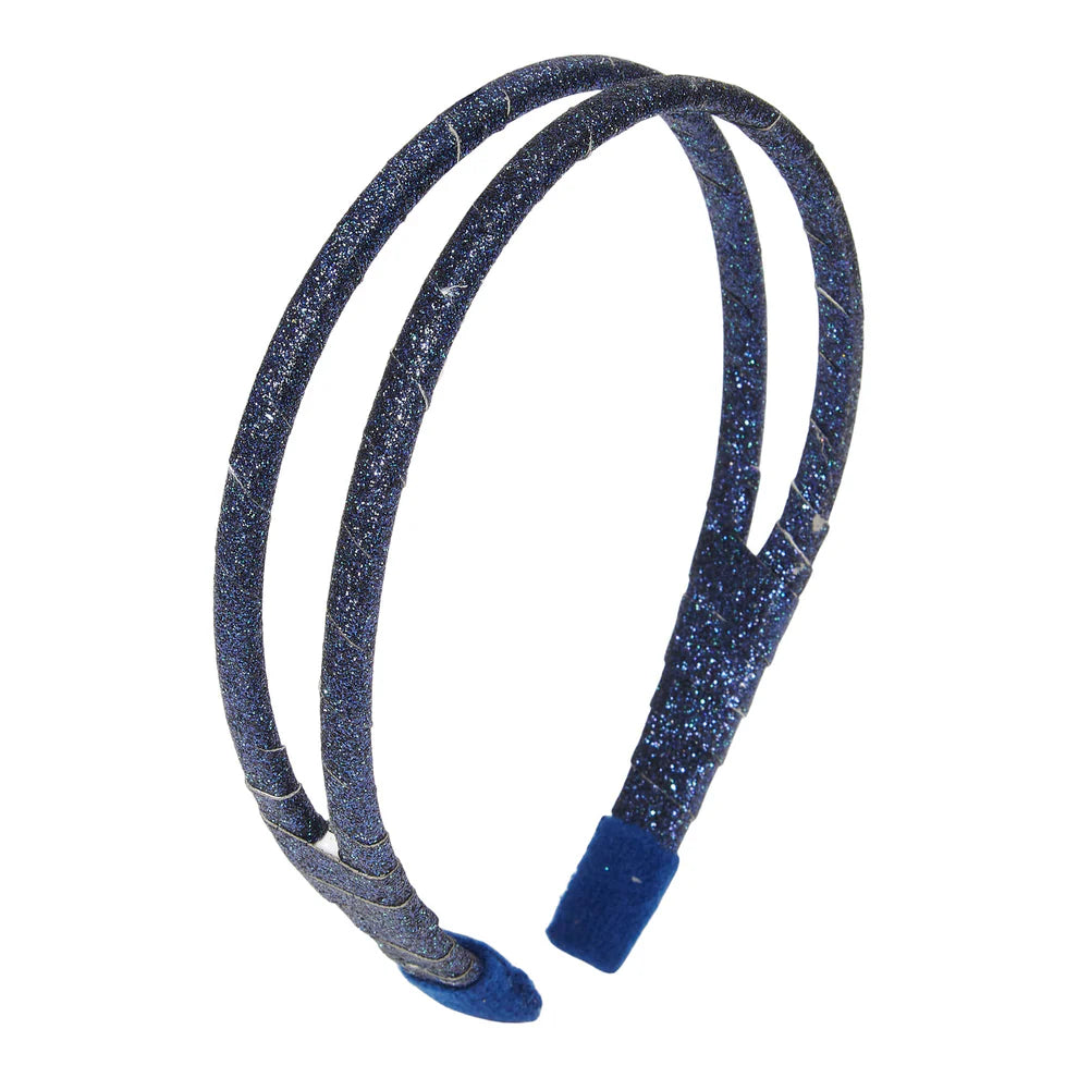 LE BIG glitter haarband dark navy