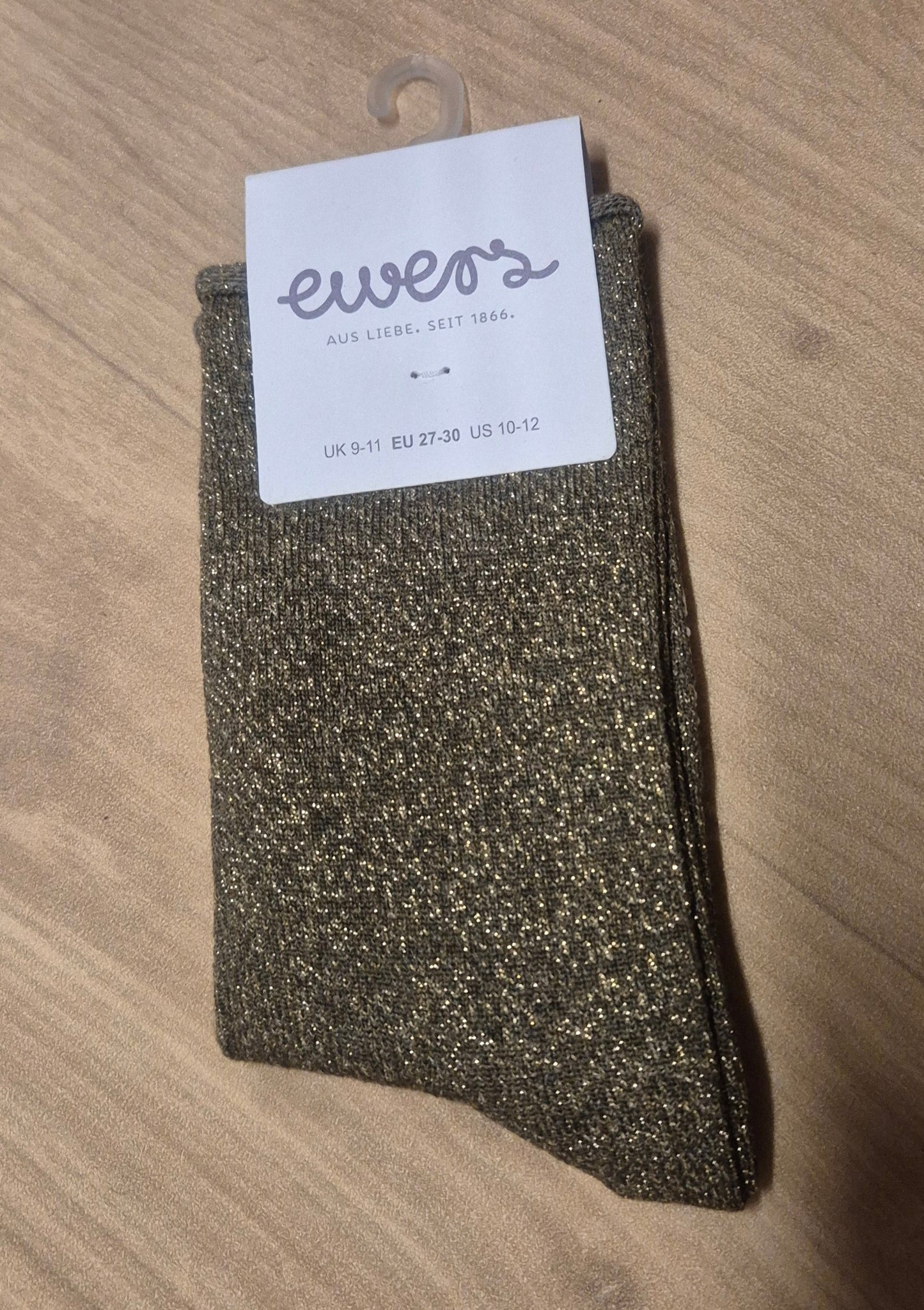 Ewers sok glitter goud