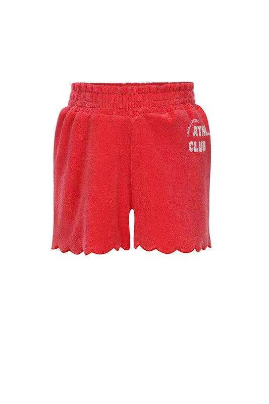 LOOXS short badstof rood