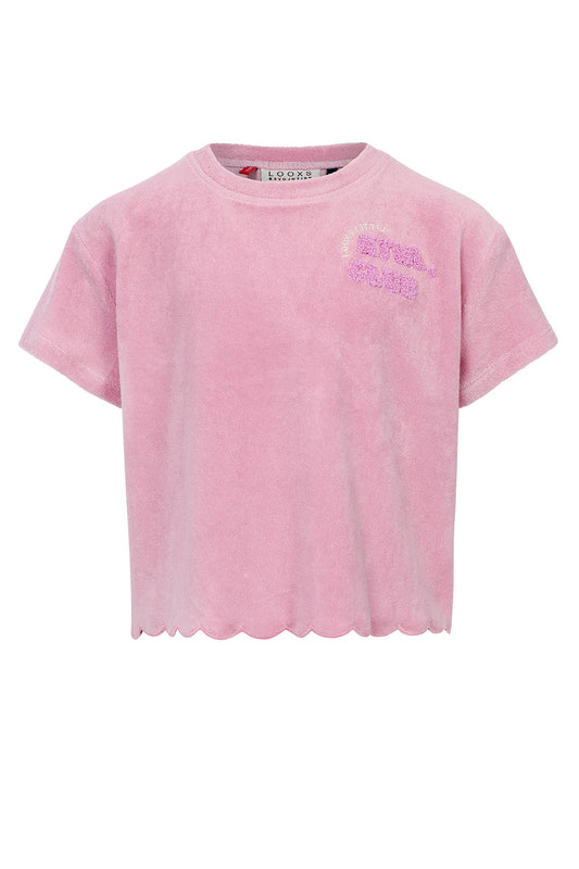 Looxs top badstof roze