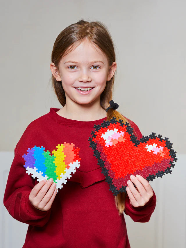 PLUS PLUS puzzle by number heart