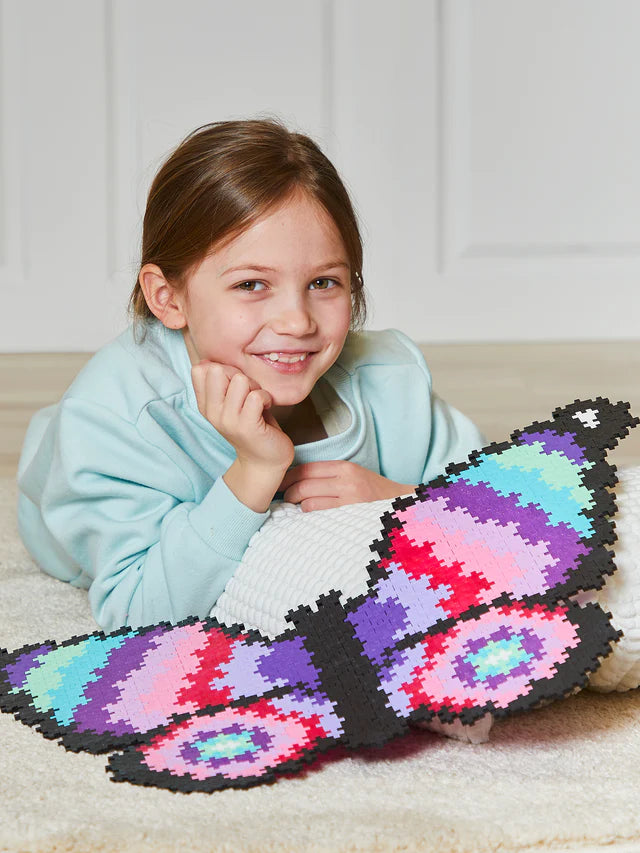 PLUS PLUS puzzle by number vlinder