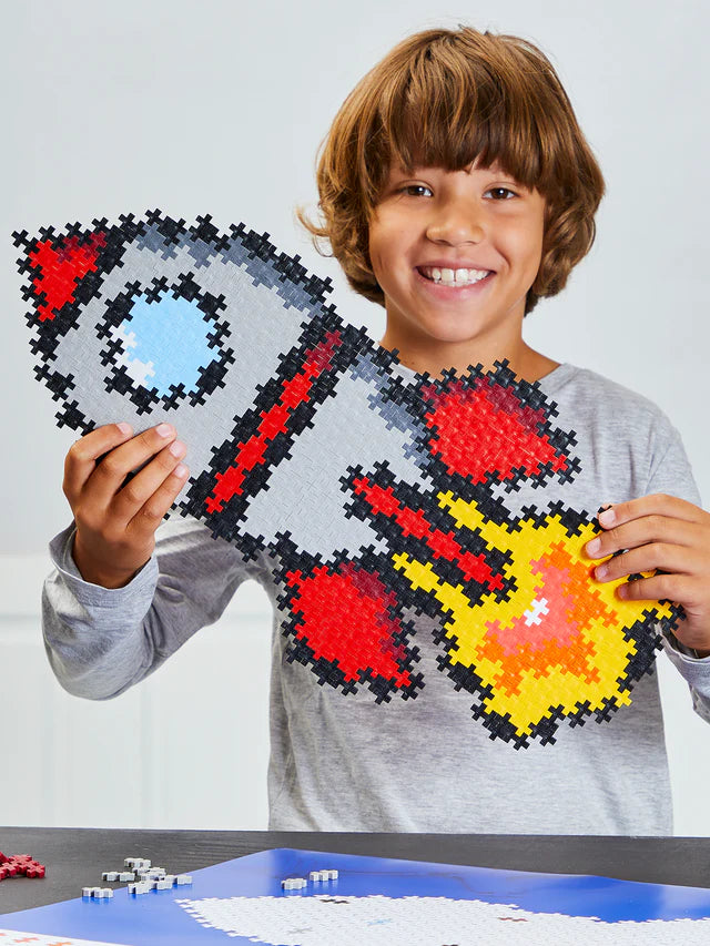 PLUS PLUS puzzle by number raket