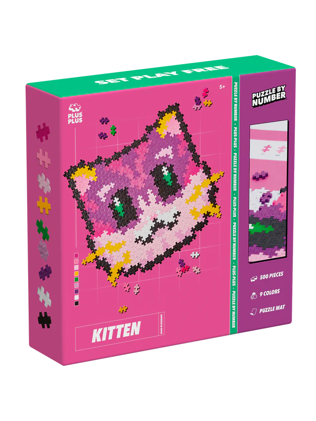 PLUS PLUS puzzle by number kat