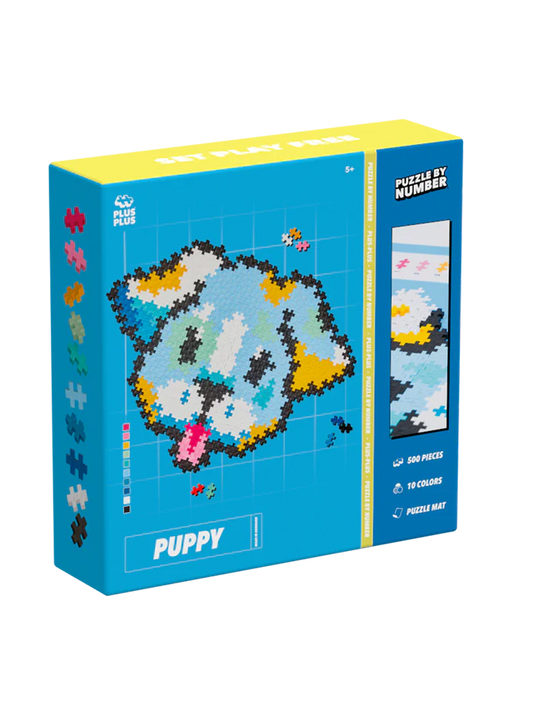 PLUS PLUS puzzle by number puppy