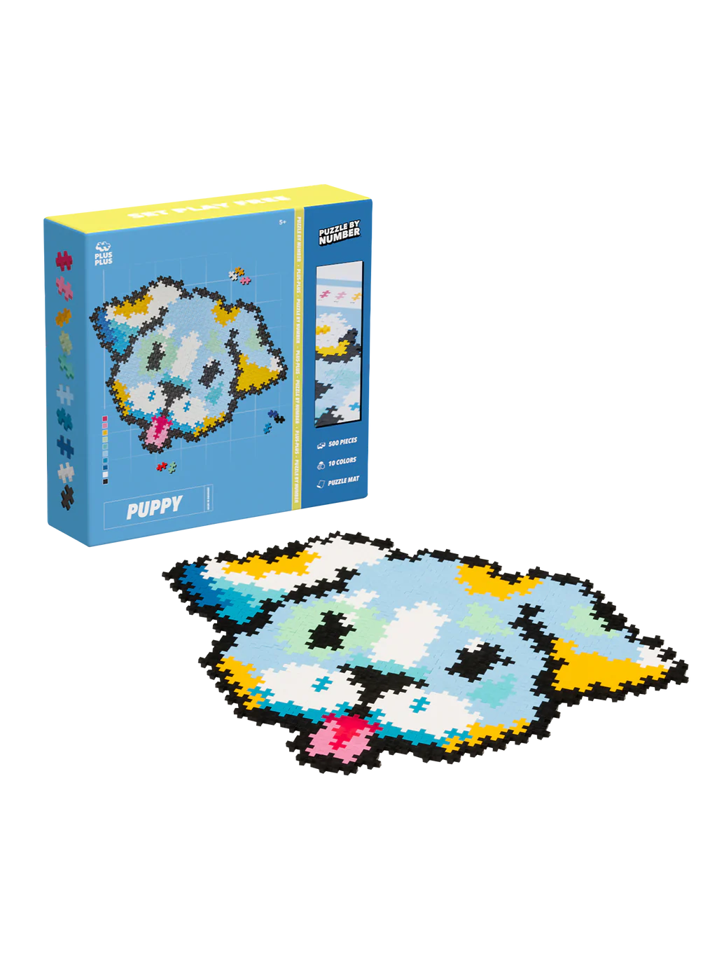 PLUS PLUS puzzle by number puppy