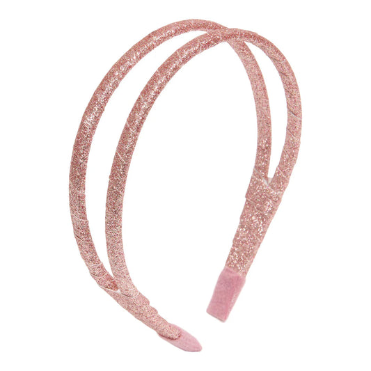 LE BIG glitter haarband dawn pink