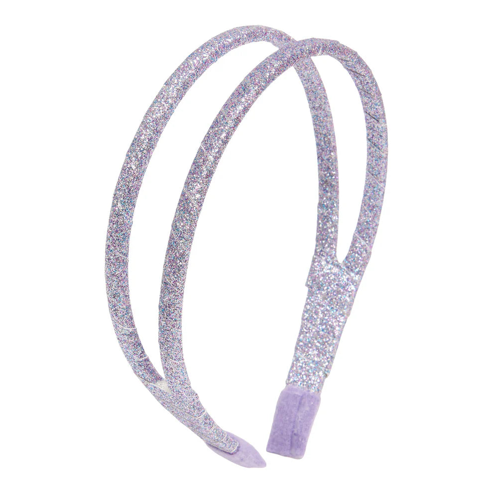 LE BIG glitter haarband lavender melange