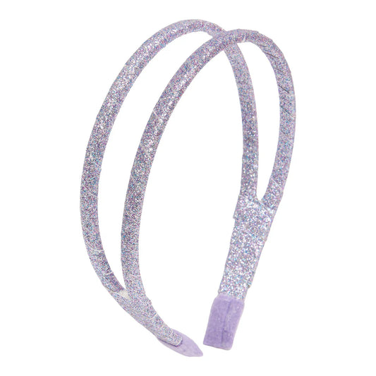 LE BIG glitter haarband lavender melange