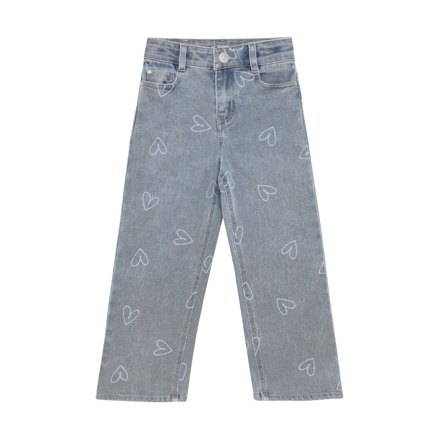 PRE-ORDER Dail7 Wide fit heart jeans