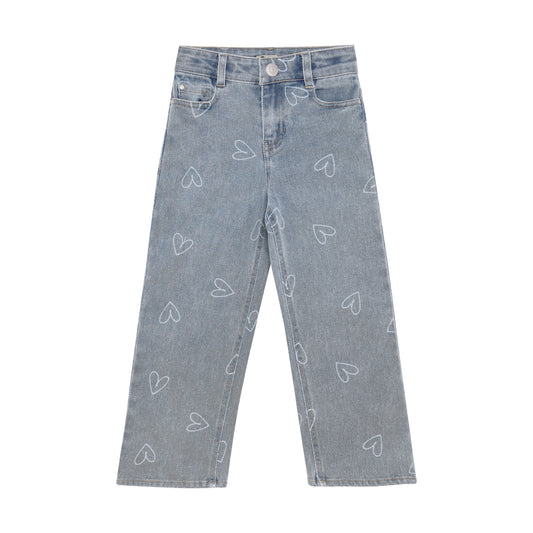 PRE-ORDER Dail7 Wide fit heart jeans