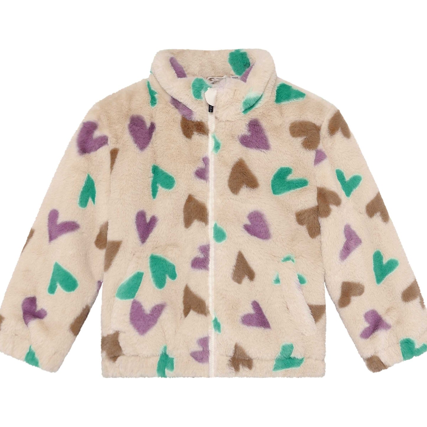 Daily7 teddy jacket harten
