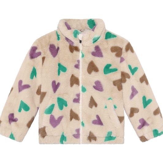 Daily7 teddy jacket harten