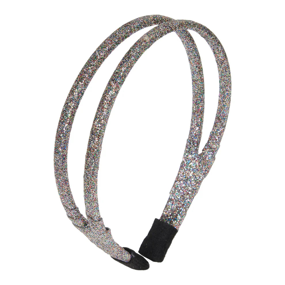 LE BIG glitter haarband black multi