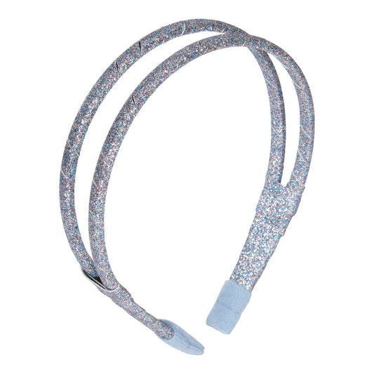 LE BIG glitter haarband cloud blue