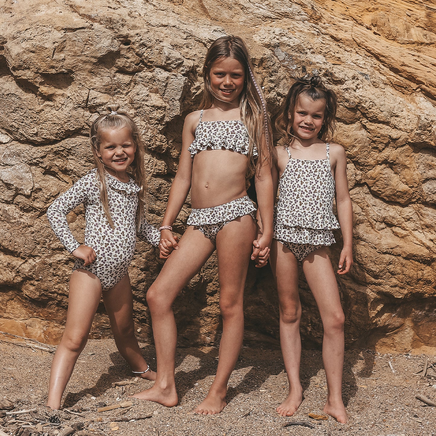 Salted stories flower swimsuit (met glitters!)