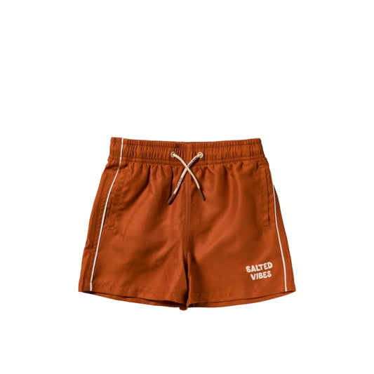 Salted stories swimshort brown