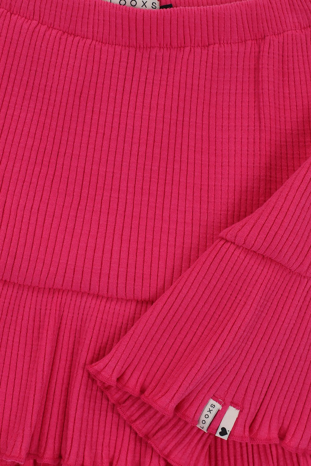 Looxs rokje ribjersey Fuchsia