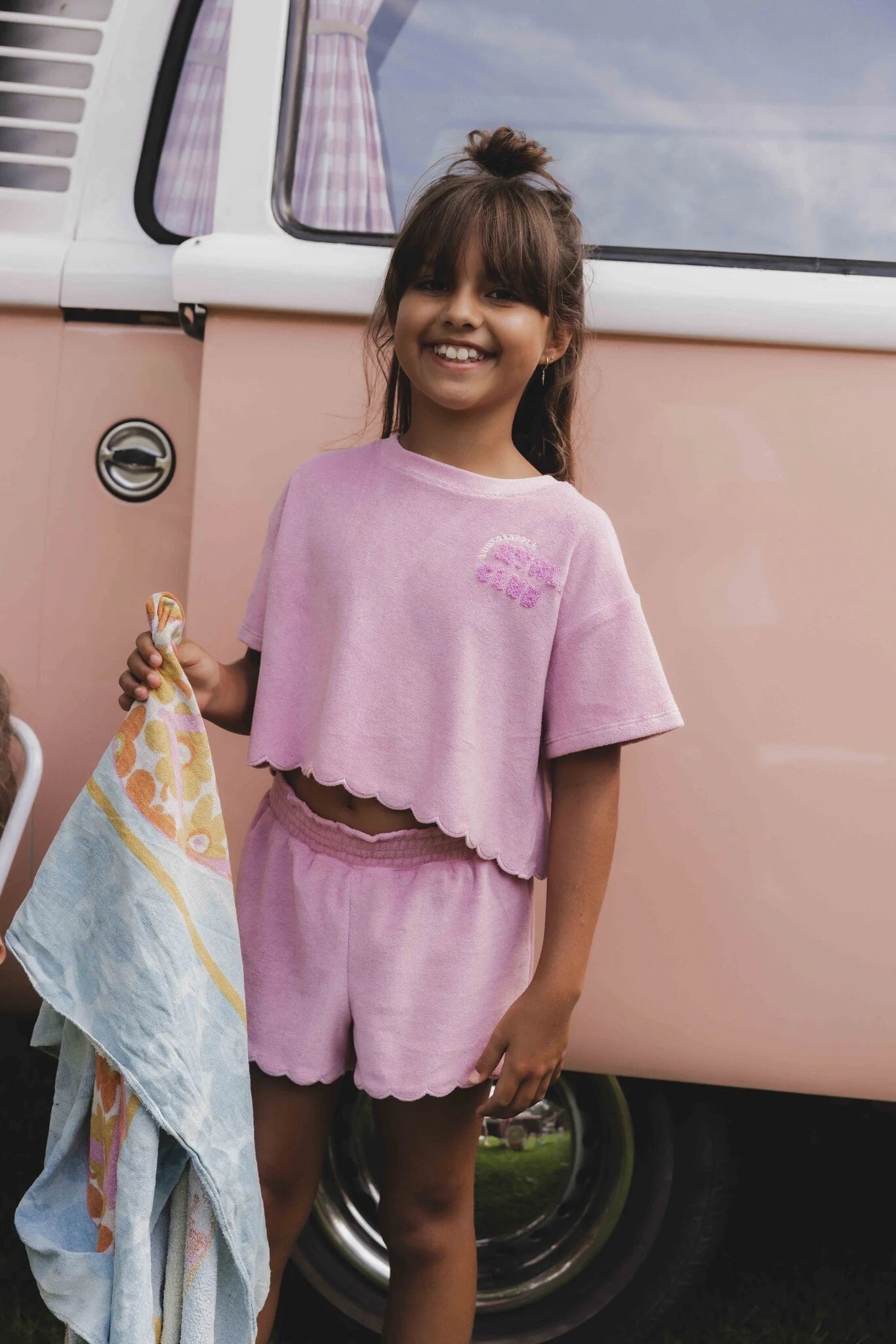 Looxs top badstof roze