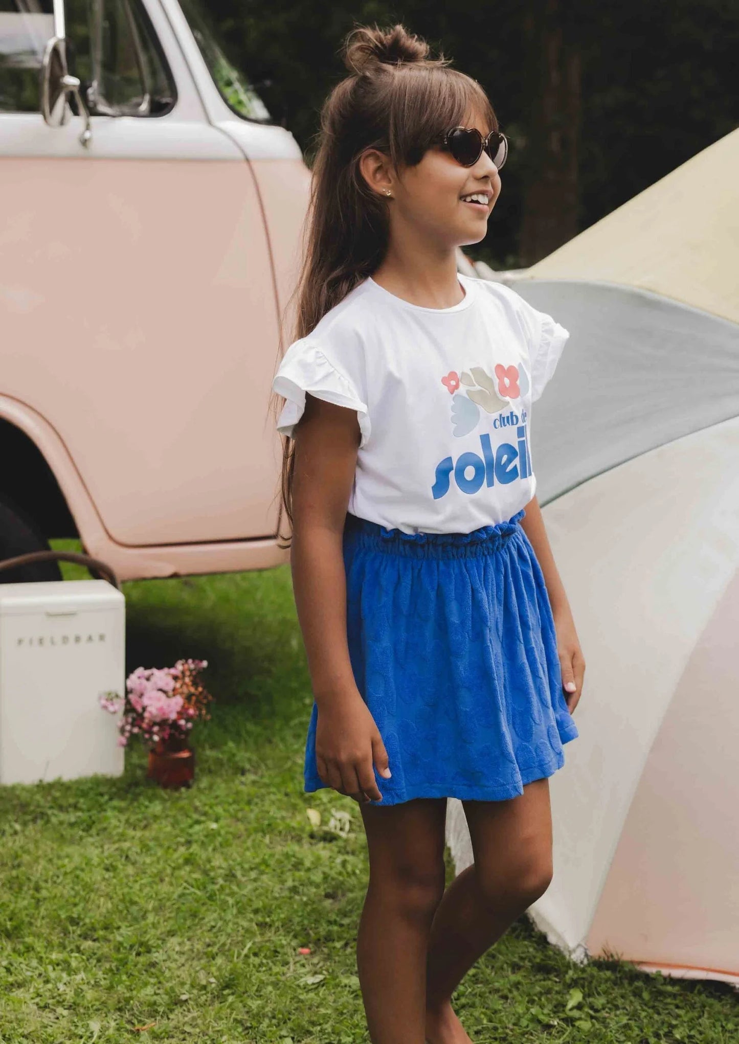 Looxs zomerrokje badstof kobalt
