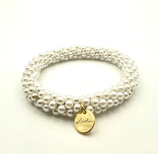 Stiekie white pearl