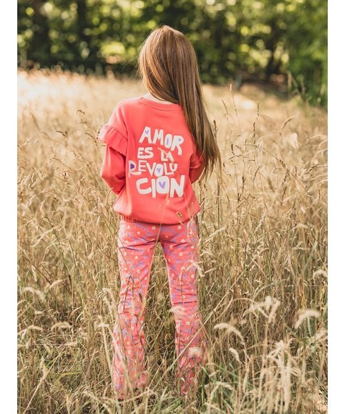 LOOXS sweater koraal