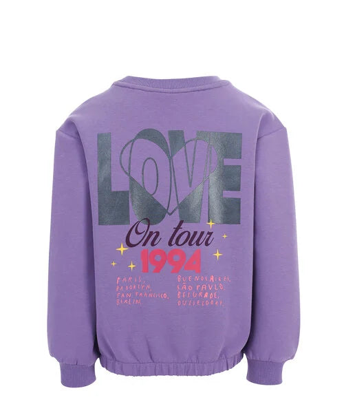 Looxs lila sweater backprint