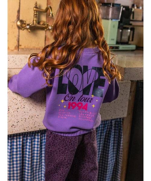 Looxs lila sweater backprint