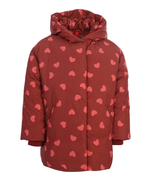Looxs winterjas met hartjes
